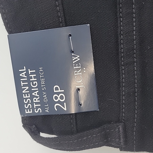J Crew Factory Essential straight jean in all-day stretch in Black 28P NWT BT024 - Picture 6 of 12